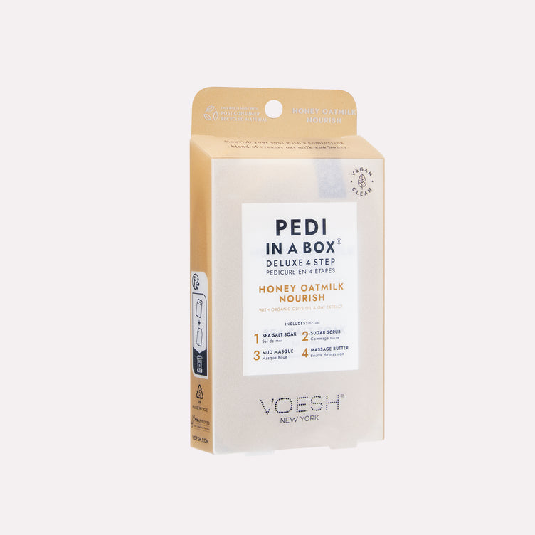 VOESH Deluxe Pedicure In A Box 4 In 1 (Hộp 50 gói) - Honey OatMilk Nourish