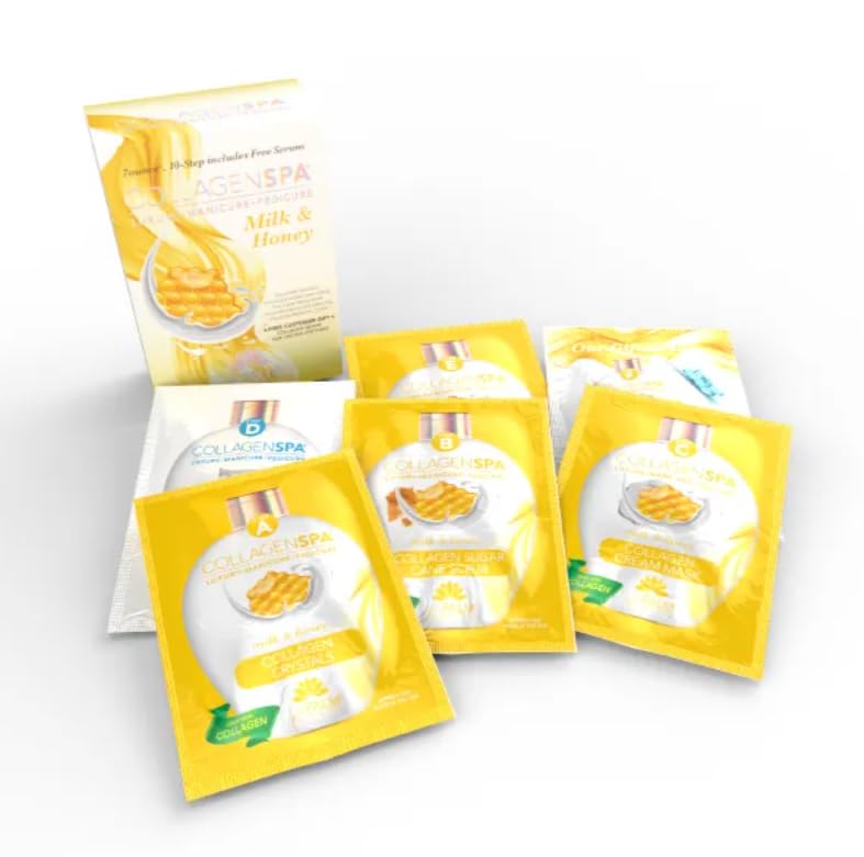La Palm Collagen Spa Luxury Manicure & Pedicure 10 Step Kit - Milk & Honey