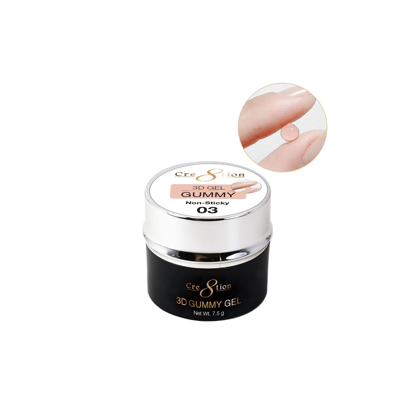 Cre8tion Gummy 3D Gel in Jar 7.5g Non-Sticky #03