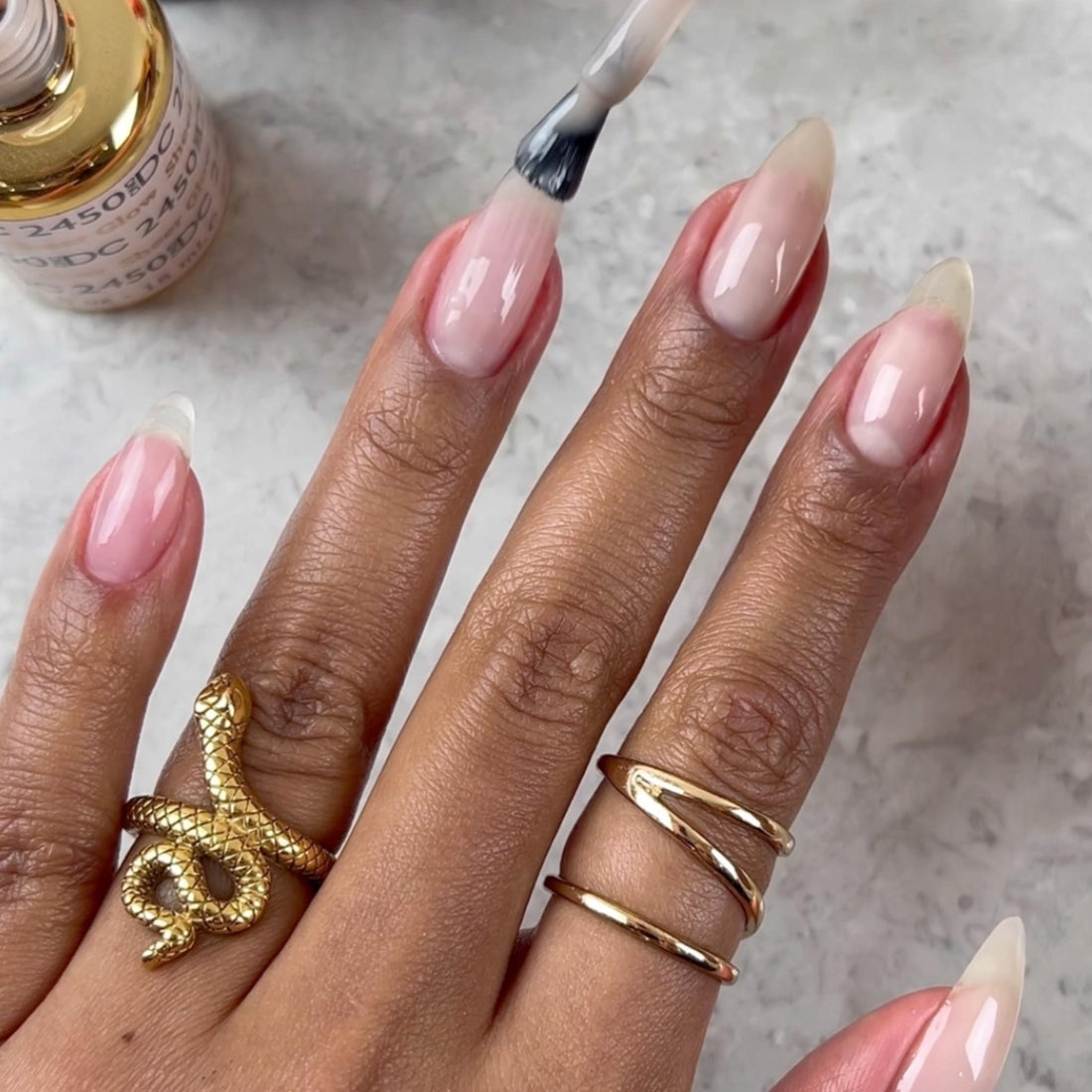 DND DC Premium set Gel Color Matching Polish Color - Sheer Glow #2450