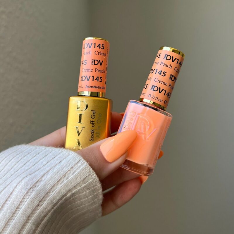 DND Diva Gel & Nail Polish - Crème Peach #145