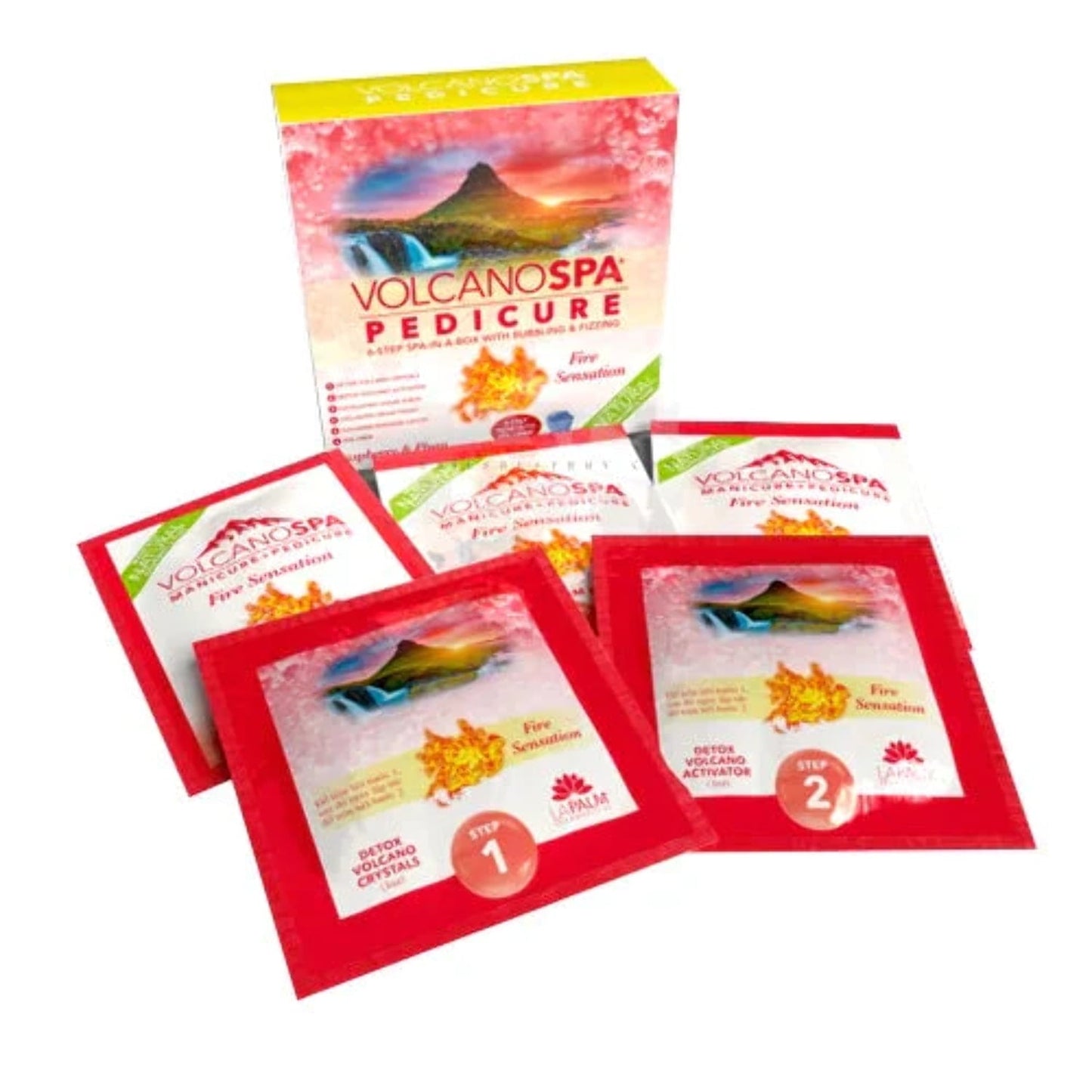 LA PALM Volcano Spa 6 bước - Mâm xôi & Mận (36 gói)