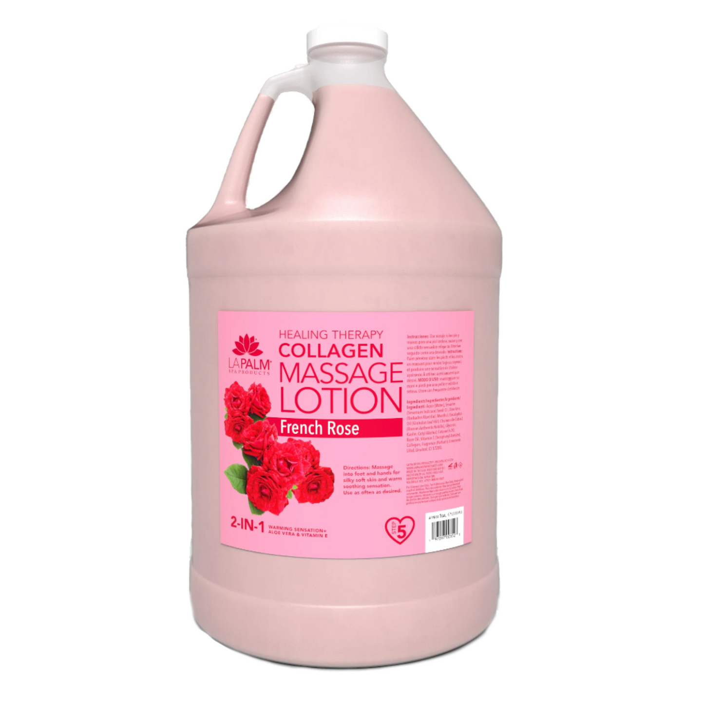 Lapalm - Sữa dưỡng thể massage trị liệu chữa bệnh HOA HỒNG PHÁP 1 Gallon
