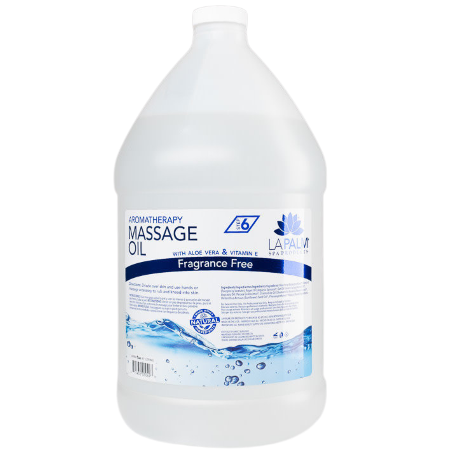 Lapalm Spa - Aromatherapy Massage Oil Fragrance Free - 1 Gallon