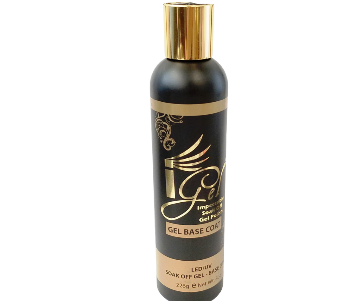 IGEL - IMPECABLE Soak Off Gel - Refill TOP COAT & BASE COAT - 8oz