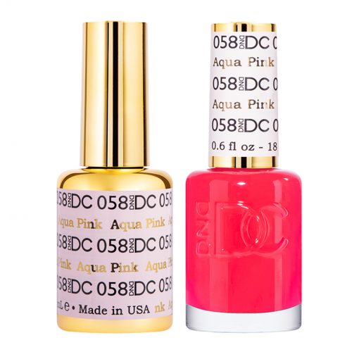 DND DC Gel Nail Polish Duo 058 - Aqua Pink