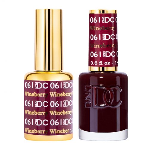 Sơn móng tay gel DND DC Duo 061 - Wine Berry