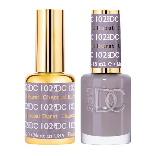 Sơn móng tay gel DND DC Duo 102 - Than cháy