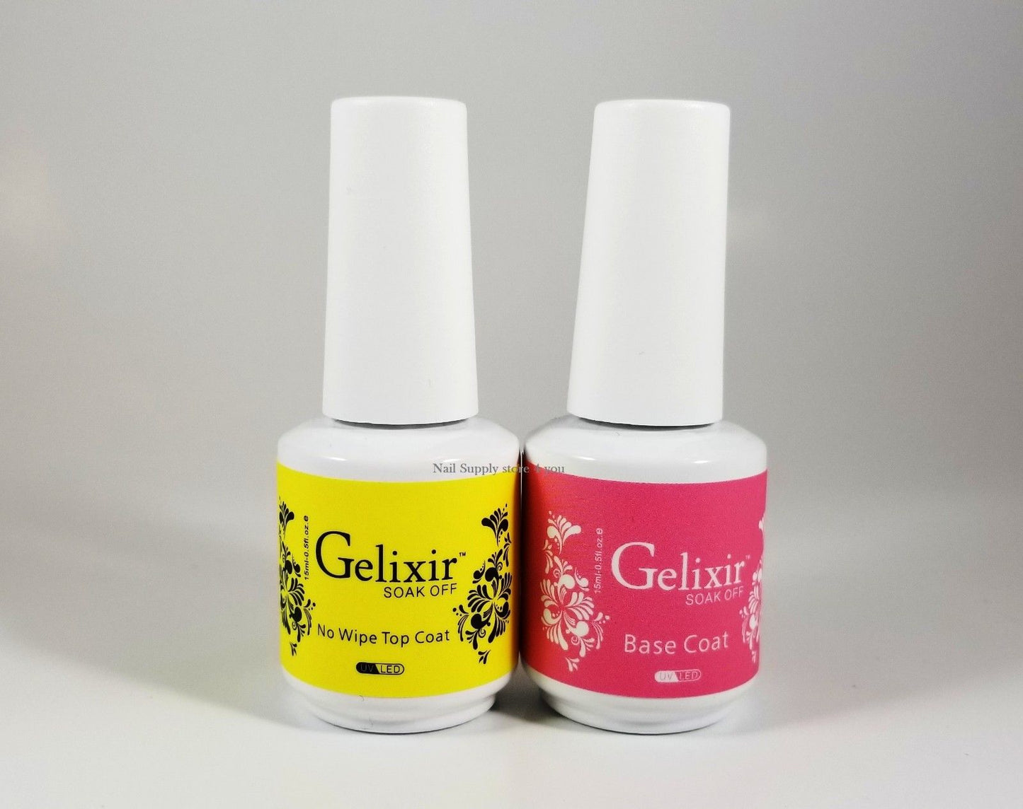 GELIXIR - Gel ngâm - Lớp phủ không cần lau - .5 Oz / 15 mL - Chọn gói