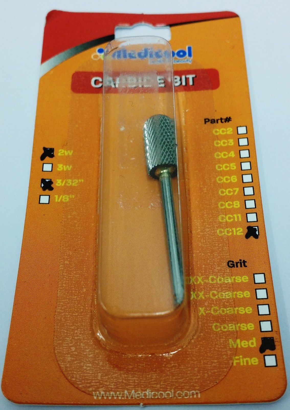 Mũi khoan an toàn Medicool Carbide *TRUNG BÌNH* - 2 chiều (CC12)