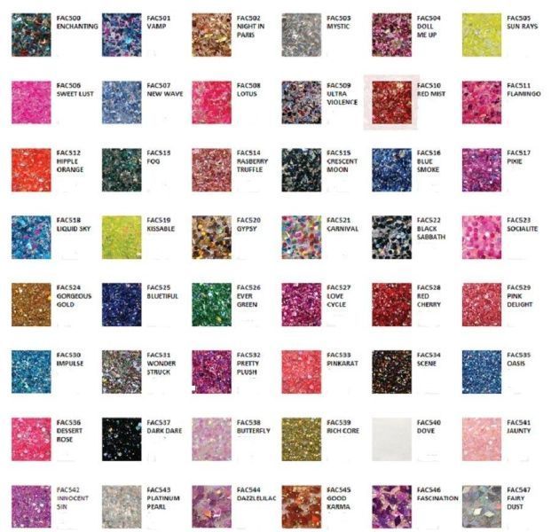 Bột màu FANTASY ACRYLIC - Glam & Glits - 1oz/Hũ - Chọn màu của bạn