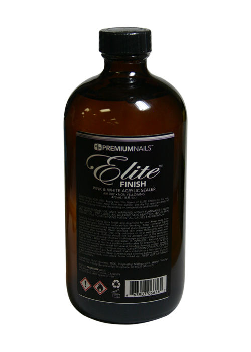 Premiumnails Elite Finish (Kem phủ Acrylic màu hồng và trắng - Airdry) 16 fl. oz