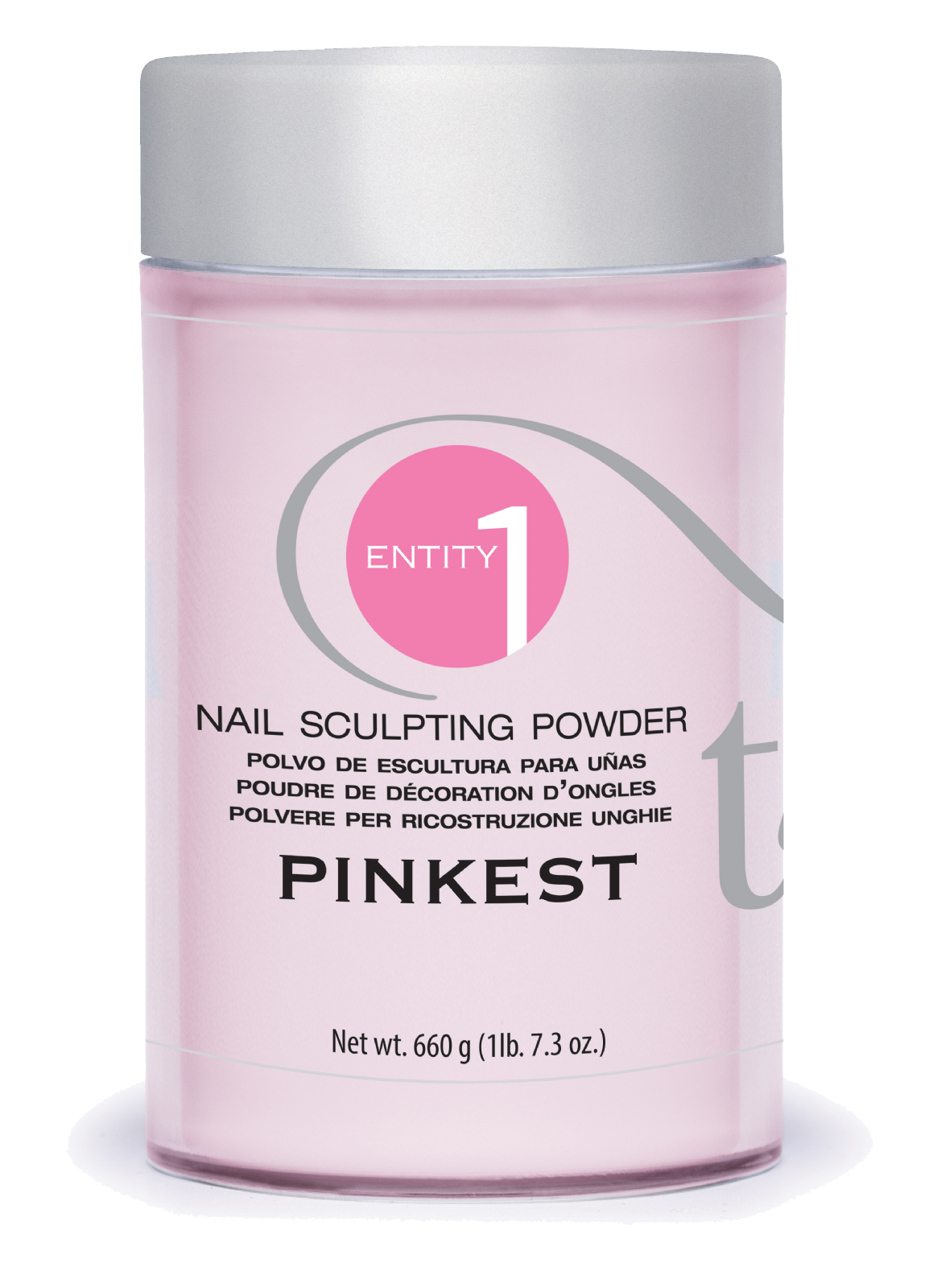 Entity Beauty - Polvo acrílico para esculpir uñas *PINKEST PINK* - Tamaño 23.2oz