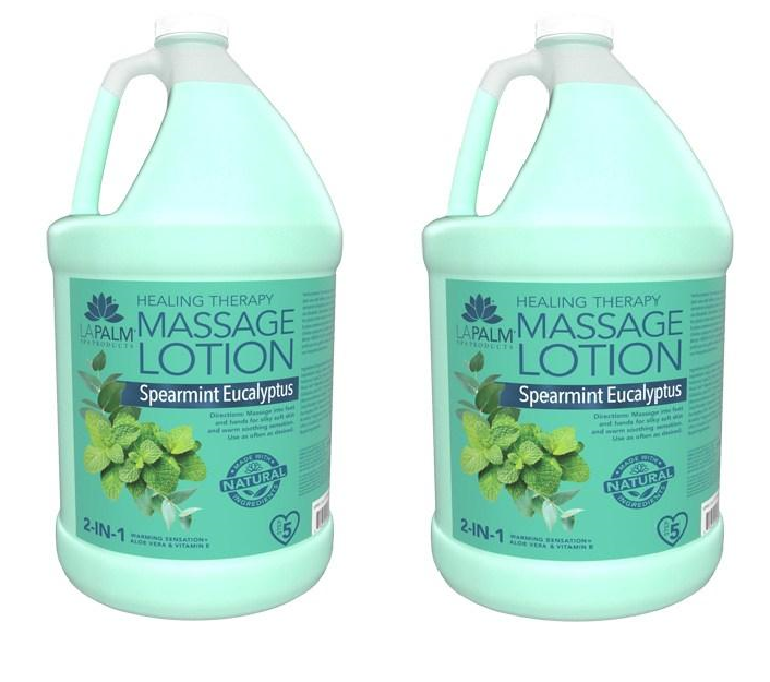 La Palm Products - Sữa dưỡng thể massage 2 trong 1 - BẠC HÀ - Kích thước gallon