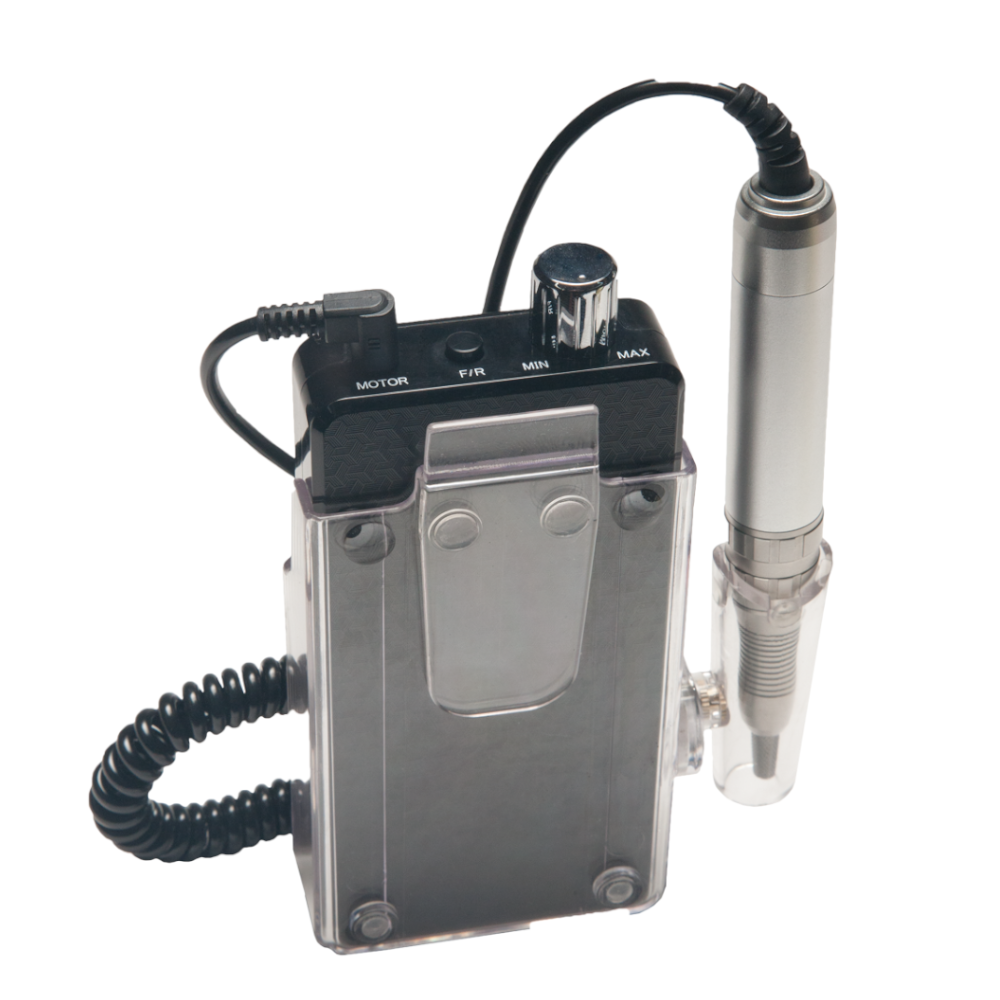 Taladro de uñas portátil y recargable Tec-Pro - Blanco perla o negro