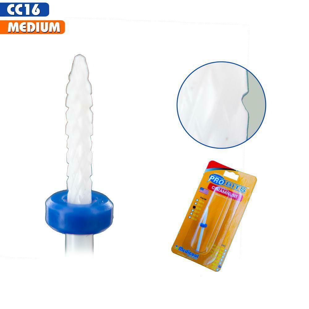 Medicool Pro Bits® - Broca limpiadora debajo de las uñas de cerámica (CC16)