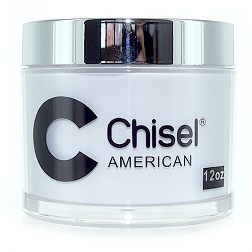 Cincel Nail Art Dipping/Acrílico 2 en 1 Polvo - BLANCO AMERICANO Tamaño de recambio 12oz