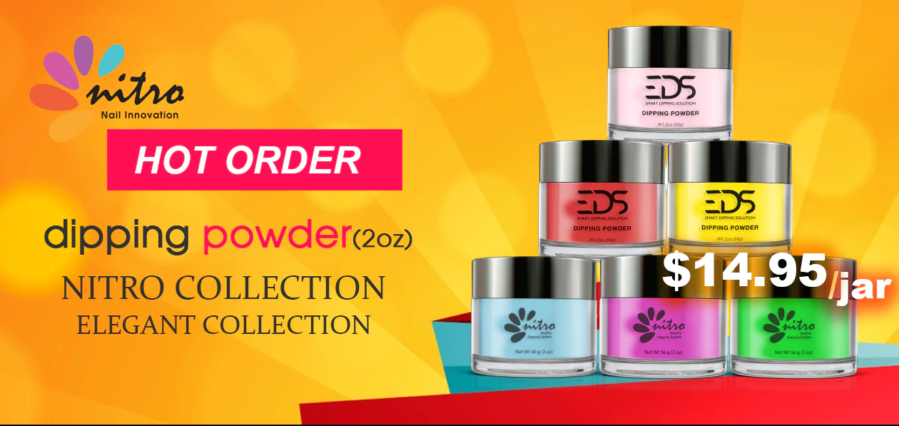 Bộ sản phẩm sơn móng tay Nitro Elegant Collection EDS Dipping Powder - 2oz (EDS 01 - 60)