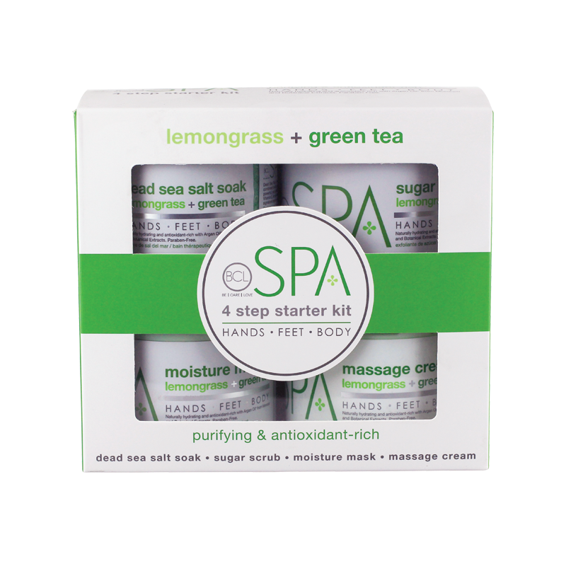 Bộ sản phẩm chăm sóc móng chân 4 bước BCL Spa Lemongrass + Green Tea Starter Kit