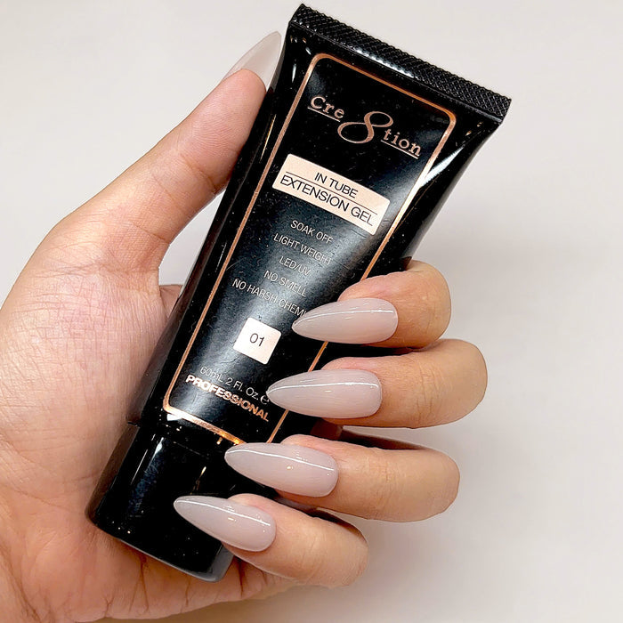 Cre8tion Poly Gel-Extension Gel In Tube 2oz - #01