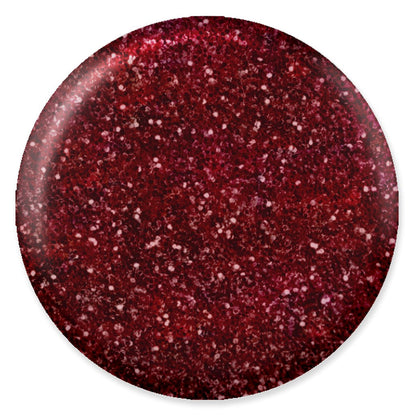 DND DC Mermaid Soak off Gel in holographic glitter - #229 Claret