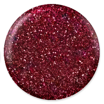 DND DC Mermaid Soak off Gel in holographic glitter - #232 Maroon