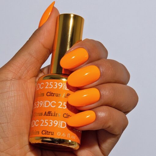 Bộ sơn gel DND DC Premium Color Matching Polish Color - Citrus Affairs #2539