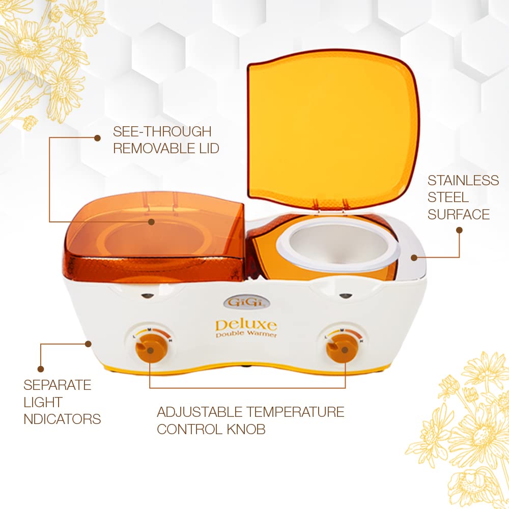 GiGi Wax Warmer 0225 + GiGi 14oz All Purpose Honee Wax Can 0330 Bộ tẩy lông 