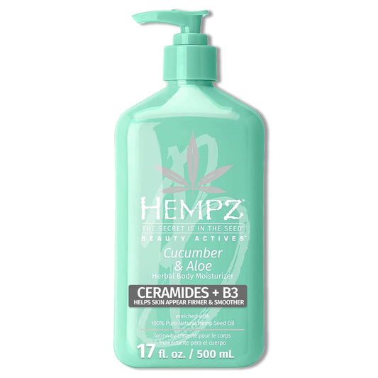 HEMPZ Body Lotion - Cucumber & Aloe Herbal Limited Edition  Daily Moisturizing Cream  17oz