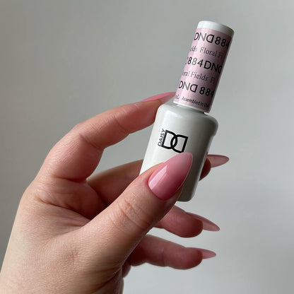 Set DND - Esmalte en gel y esmalte de uñas, 884 campos florales