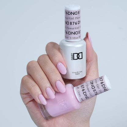 Set DND - Esmalte en gel y esmalte de uñas, 876 Flower Girl