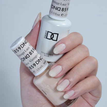 Bộ DND - Sơn gel và sơn móng tay, 859 Vintage Lace