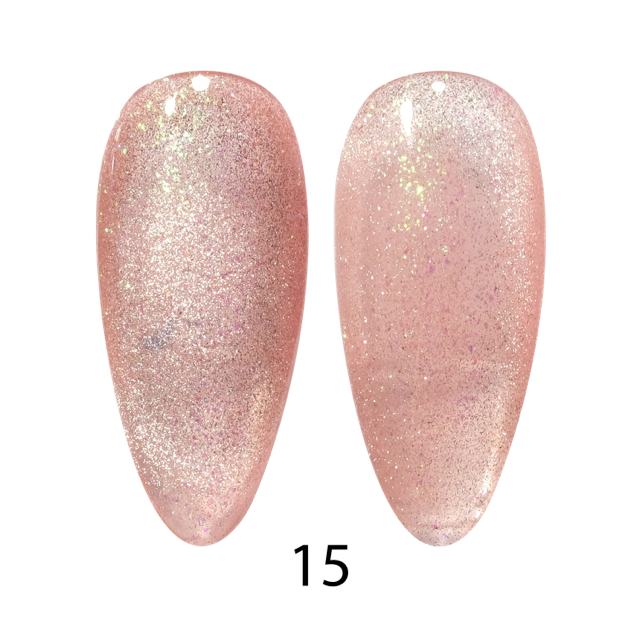 DND DC 9D CatEyes Gel #15- Vỏ ốc xà cừ