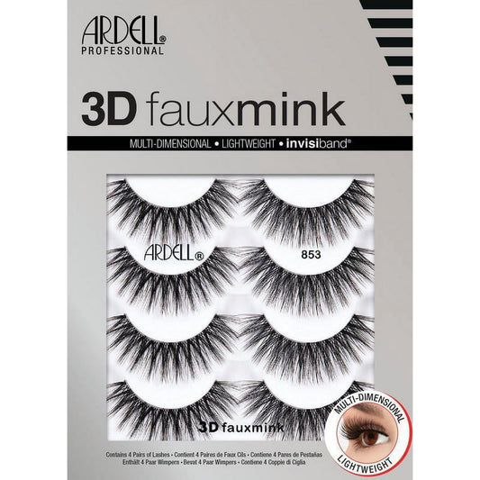 Ardell Lashes 3D Faux Mink Multipack #853 - 4 Pairs