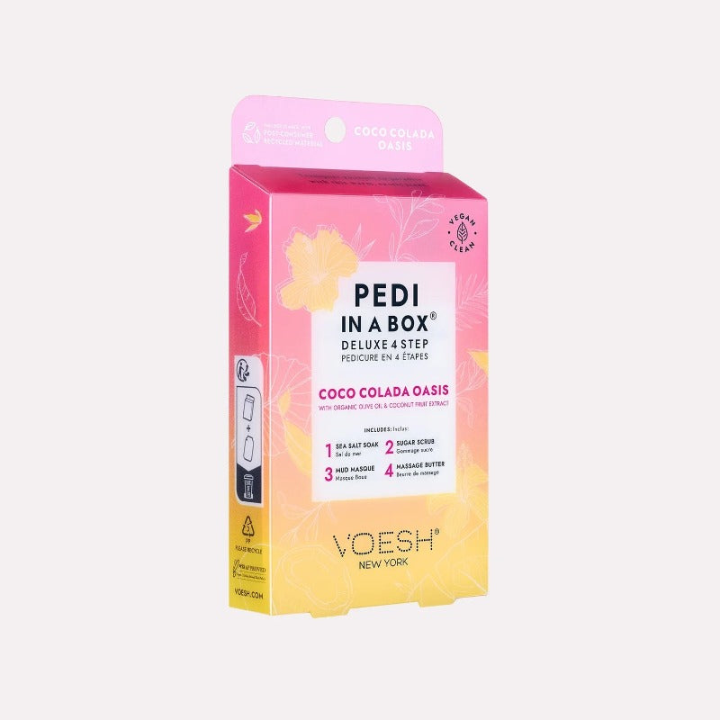 VOESH Deluxe Pedicure In A Box 4 In 1 (Hộp 50 gói) - than hoạt tính thải độc 