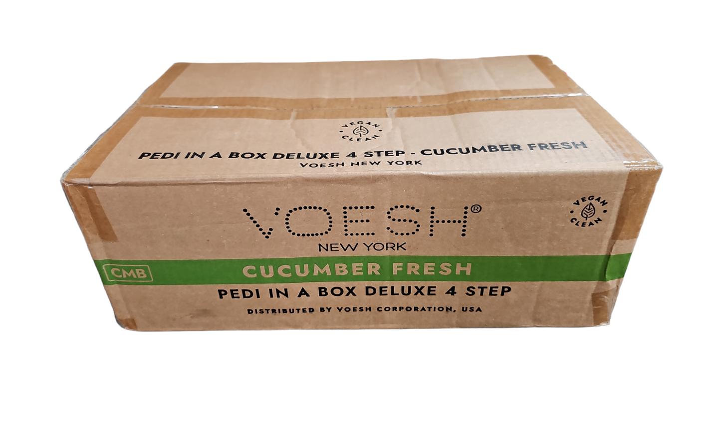 VOESH Deluxe Pedicure In A Box 4 In 1 (Hộp 50 gói) - Dưa chuột tươi 