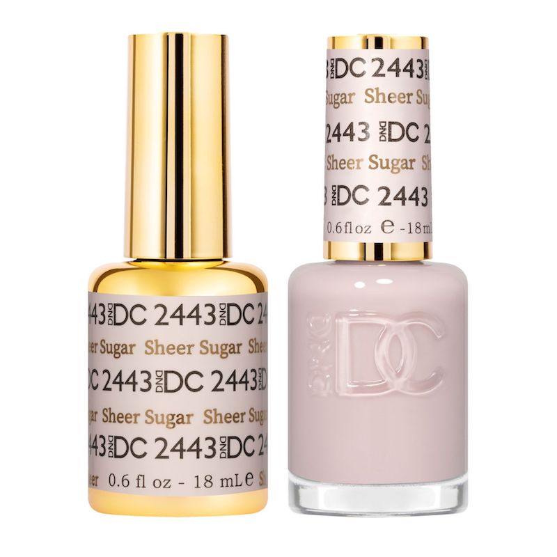 DND DC Premium set Gel Color Matching Polish Color - Sheer Sugar #2443