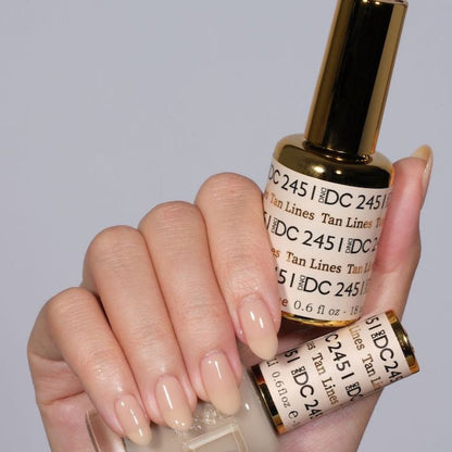 DND DC Premium set Gel Color Matching Polish Color - Tan Lines #2451