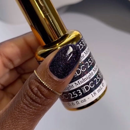 DND DC Platinum - Gel ngâm trong hiệu ứng kim tuyến lấp lánh - #217 Hồng đậm 