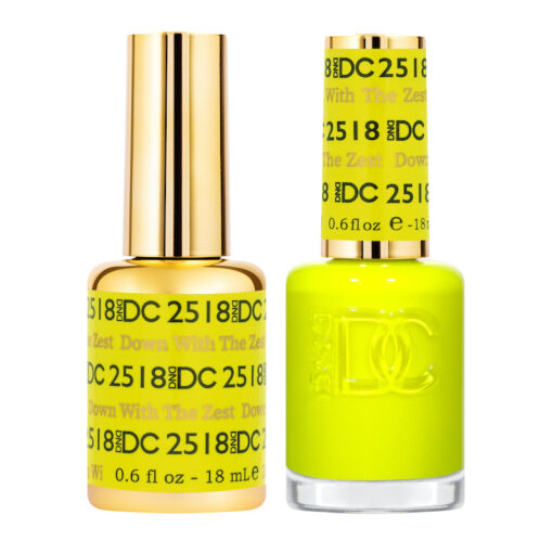 Bộ sơn gel DND DC Premium Color Matching Polish Color - Down With The Zest #2518