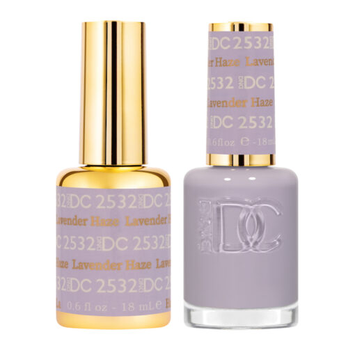DND DC Premium set Gel Color a juego de esmalte de color - Lavender Haze #2532