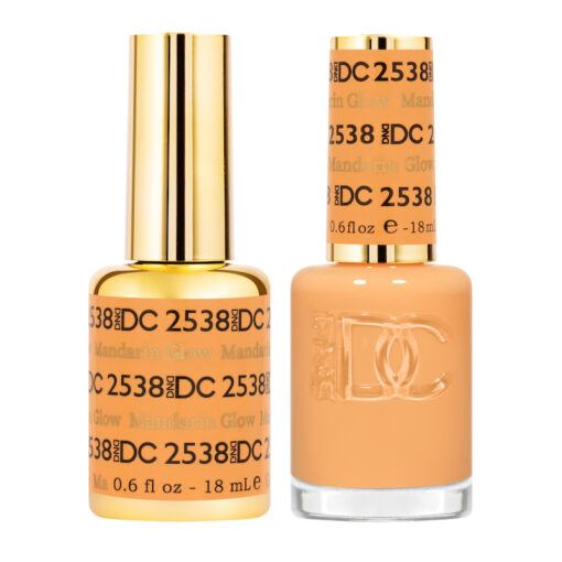 Bộ sơn gel DND DC Premium Color Matching Polish Color - Mandarin Glow #2538