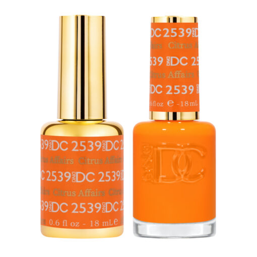 DND DC Premium set Gel Color Matching Polish Color - Citrus Affairs #2539