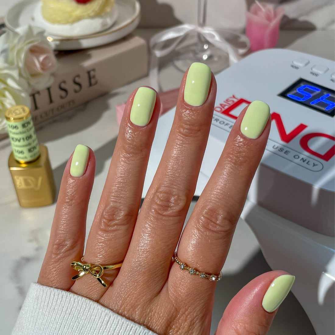 DND Diva Gel & Nail Polish - Pistachio Lemondade #106