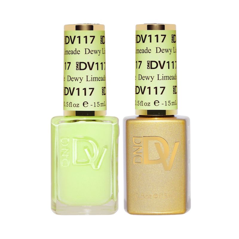 DND Diva Gel & Nail Polish - Dewy Limeade #117