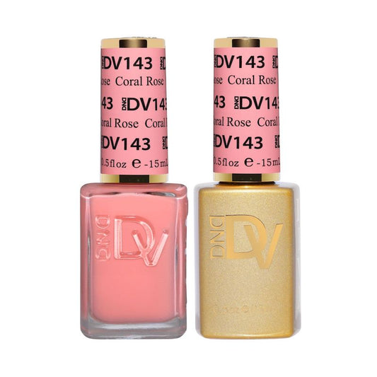 DND Diva Gel & Nail Polish - Coral Rose #143