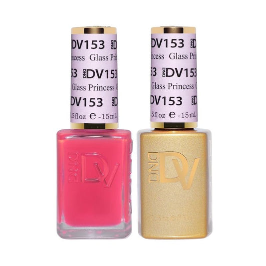 DND Diva Gel & Nail Polish - Glass Princess #153 (Clear pink for French Manicure)