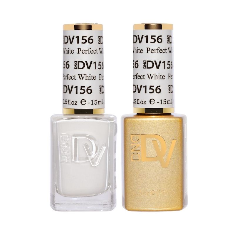 DND Diva Gel & Nail Polish - Perfect White #156