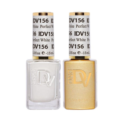 DND Diva Gel & Nail Polish - Perfect White #156