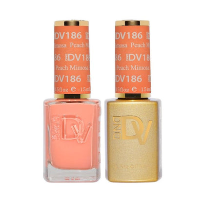 DND Diva Gel & Nail Polish - Peach Mimosa #186
